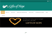 Tablet Screenshot of giftsofhopedc.org